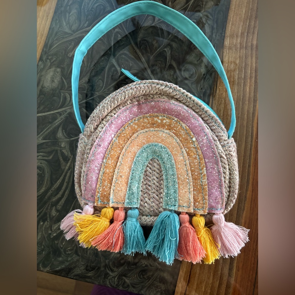 Cute child purse rainbow style in pastels